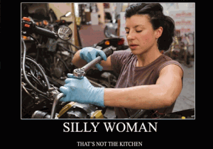 Women and kitchen jokes