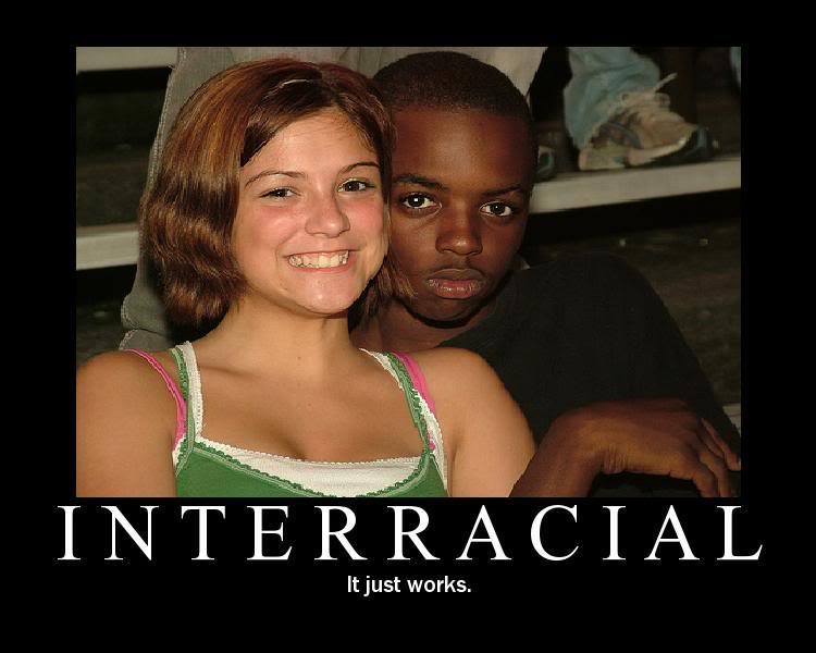 White guy dating black girl. 