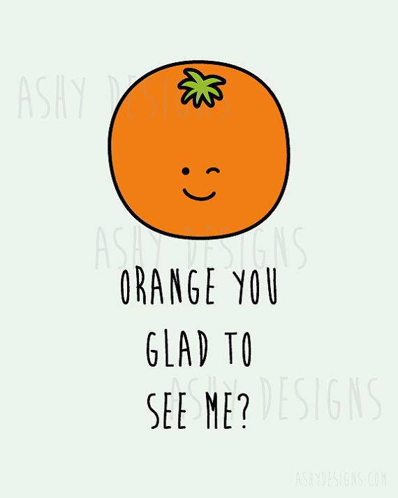 Orange pick up lines